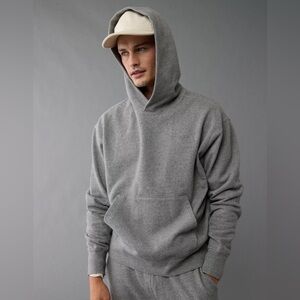 AMERICAN EAGLE Laidback Luxe Heavyweight Hoodie in Gray Sz XXL NWT